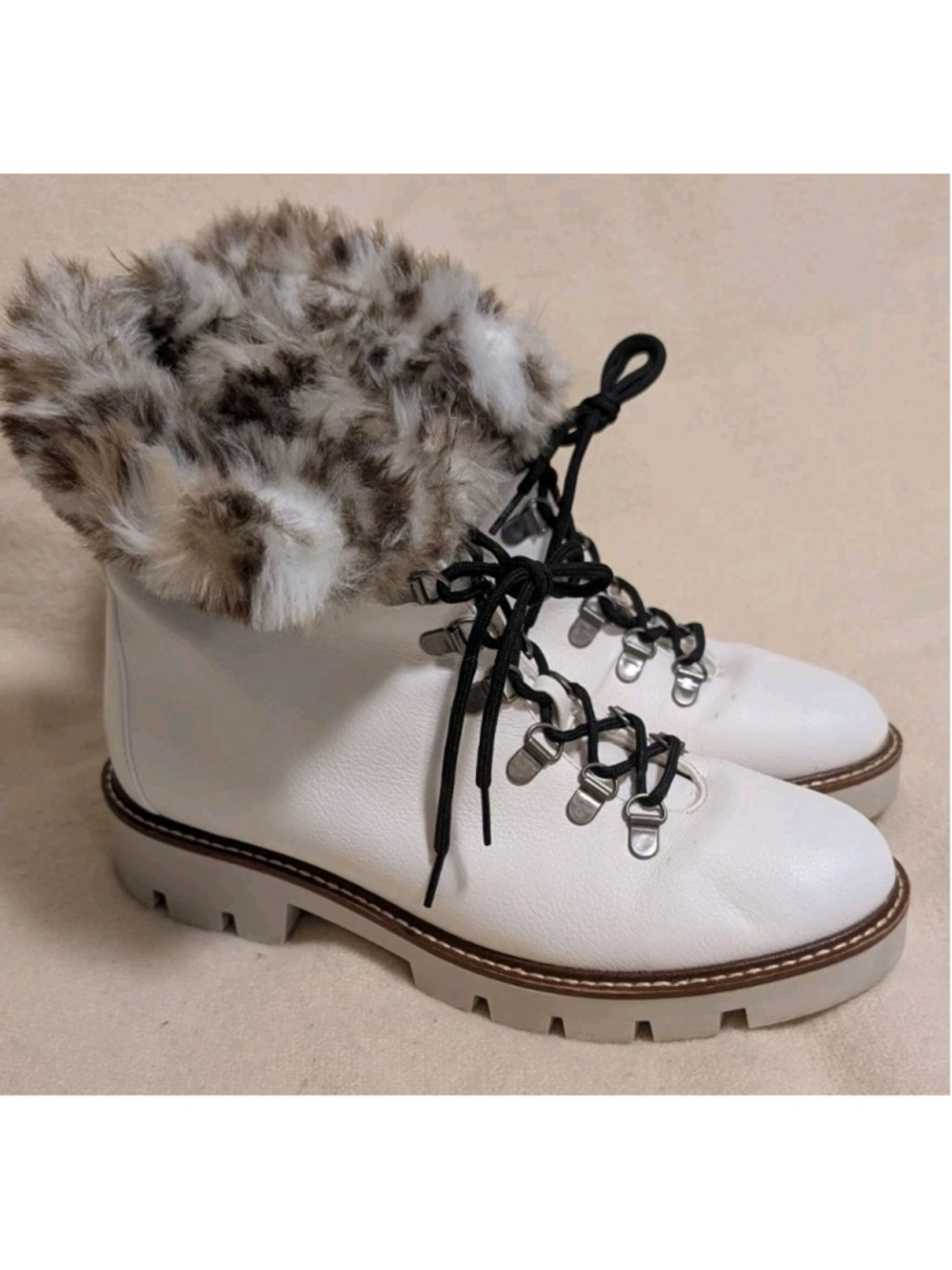 White Mountain Winter White Combat Snow Boots Women’s US Size 9.5 F120